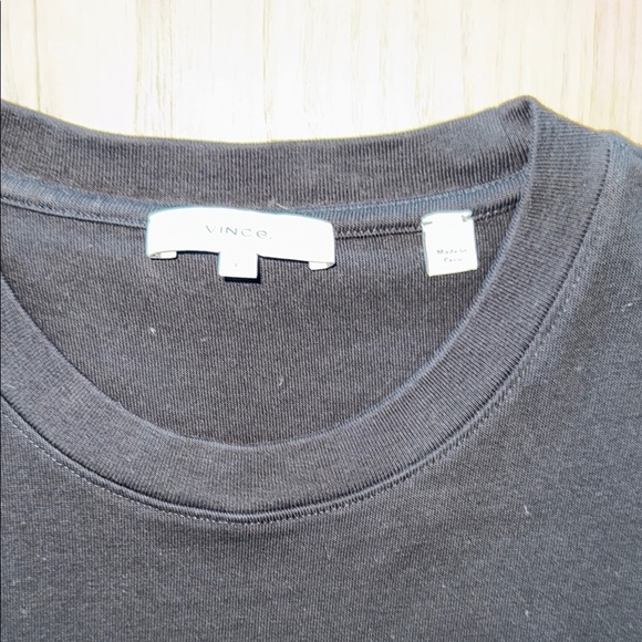 Vince | Black | Sheath Mini Dress Short Sleeve Crew Neck | L - Picture 6 of 8